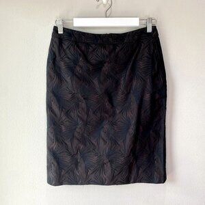 Max Mara Brown Printed Pencil Skirt 10